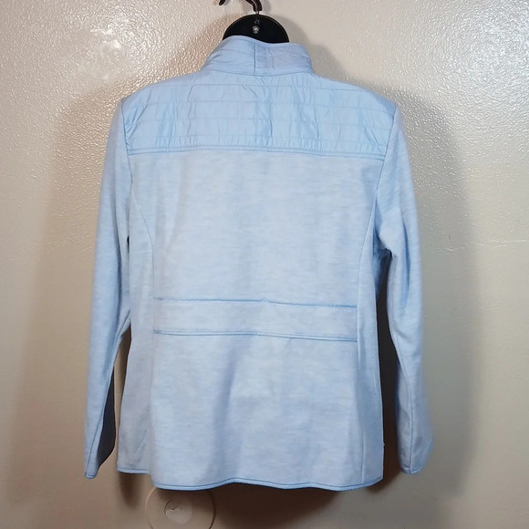 Talbots Women's Fleece Jacket in Blue Size Large Petite - Picture 5 of 11